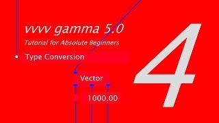 vvvv gamma - Tutorial for Absolute Beginners of VL 4. Type Conversion