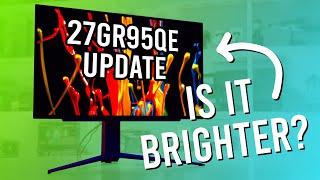 Has LG Improved OLED Brightness? - 27GR95QE Firmware Update Tested