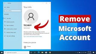 How to Remove Microsoft Account in Windows 10