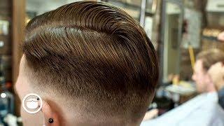 Classic Pompadour Haircut at the Barbershop