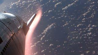 Wow Watch SpaceX Starship re-enter Earths atmosphere in these incredible views