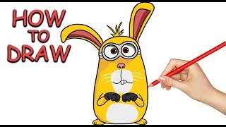 How to Draw Minions - Rabbit Kevin Easy Step by Step Drawing Lesson