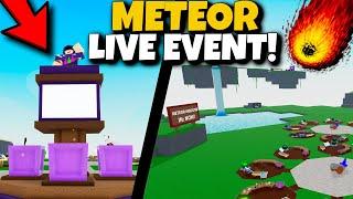 METEOR LIVE EVENT & NEW OASIS MAP RELEASED Wacky Wizards Roblox