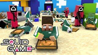 Monster School  SQUID GAME HONEYCOMB CANDY CHALLENGE - Sad Story - Minecraft Animation