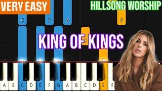 Hillsong Worship - King of Kings  VERY EASY Piano Tutorial for Beginners