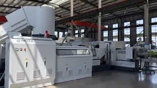 Plastic Recycling Machine for Waste film Pelletizing line with two stages extruder machine