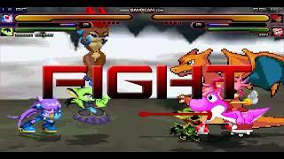 MUGEN Battle Lilac Team vs Vore Team