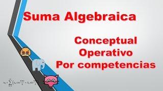 Suma algebraica. Monomios y polinomios Intro conceptual.