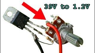 How to regulate DC volt adjustable 1.2 to 39V diy DC power supply