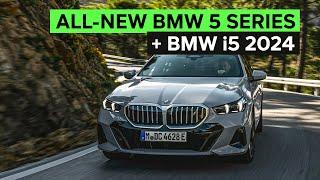 NEW BMW 5 ELECTRIC AND ICE in one package. First look at the new BMW 5 Series and i5