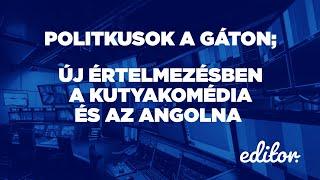 Politikusok a gáton Új értelmezésben a kutyakomédia és az angolna  EDITOR