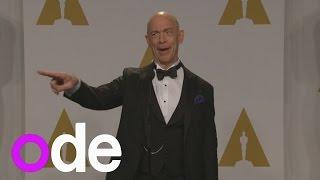 J.K. Simmons wins best supporting actor Hilarious winners press conference