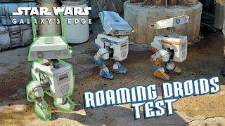 Imagineers Test BD-1 Style ROAMING DROIDS in Star Wars Galaxys Edge at Disneyland