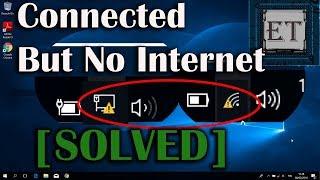 How To Fix WiFi Connected But No Internet Access Windows 10 8 7