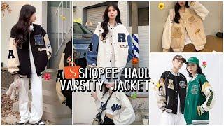 SHOPEE HAUL JAKET VARSITY KEKINIAN WAJIB COBA   VIRAL TIKTOK PART 4