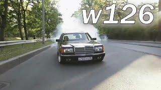 Старый Mercedes W126 ЖЖЕТ РЕЗИНУ  AUTO GT