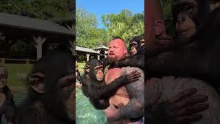 Eddie Hall and the chimp kids MyrtleBeachSafari