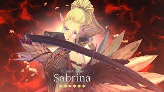 EXOS HEROES  CRIMSON LOTUS SABRINA BLACK FATECORE  SKILL PREVIE 