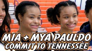 Mia and Mya Pauldo Commit to Tennessee  The Twin Back Court  Top 50 Players in USA