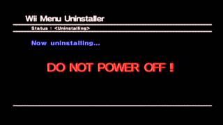 Wii Menu Uninstaller