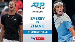 Zverev vs. Zhang - Viertelfinale  Hamburg European Open 2024  Highlights - Sky Sport Tennis