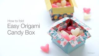 How to fold Origami Candy Box Traditional