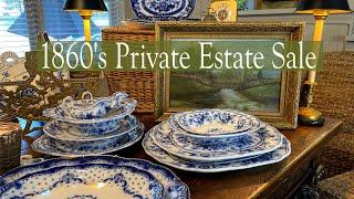**YOU MUST SEE THIS** 1860s PRIVATE ESTATE SALE HAUL  VINTAGE THRIFTED & FLEA MARKET FINDS