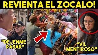 DOMINGAZO TRUENA MAREA EN ROSA ZOCALO SEGOB EMPINA A CLAUDIO. TODO FUE UN MONTAJE.