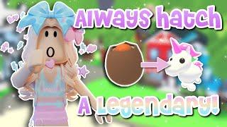 The *SECRET* To Hatching a *LEGENDARY* From a Cracked Egg Adopt Me