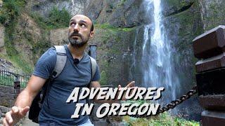 VISIT OF MULTNOMAH FALLS AND CANNON Beach - Oregon Has Such Beautiful Nature