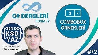 12-C# Combo Box Örnekleri? selectedindexchanged kullanımı C# Form Dersleri