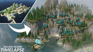 20 Hours Minecraft Timelapse Village Island