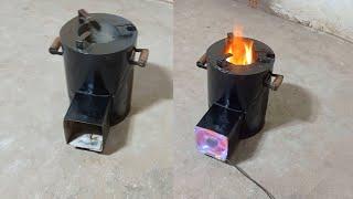 manufacturing _ homemade wood stove _ With simple and available tools