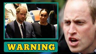 LAST WARNING Prince William sends last warning to Harry and Meghan never to step foot in  UK