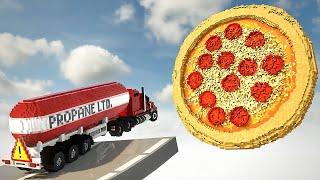 Cars attacking Giant Pizza  Teardown