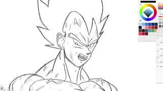 Comment dessiner VEGETA - Dragon Ball Z