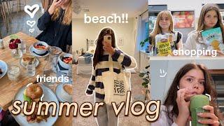 FIRST WEEK OF SUMMER VLOG 2023  beach day friends shopping hauls and more 