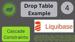 Liquibase Drop Table I Spring Boot  Liquibase Tutorials Spring Boot  Drop Table With Cascade