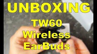 Unboxing InBuds TW60 Wireless Bluetooth 5 0 Stereo Earphones In Ear Earbuds