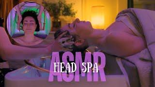 ASMR - I got a REAL LIFE Head Spa from @littlemecarmie and it was OUT OF THIS WORLD