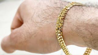 Making a Hand Made Unique 22k Gold Bracelet  Jewelry Making  Men’s Gold Bracelet  4K Videi