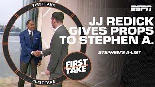 Can I shake your hand? Its a good list  - JJ Redick gives props to Stephens A-List  First Take