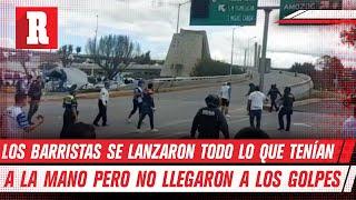 Se desató bronca entre las porras de Chivas y Puebla