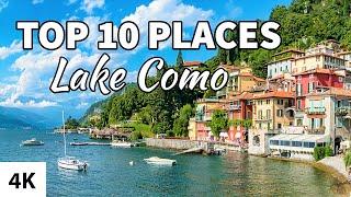 Top 10 Places to Visit on Lake Como  Italy 4K