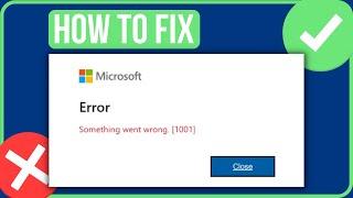 FIXED MICROSOFT OUTLOOK ERROR 1001 WINDOWS 2024  Fix Outlook Something Went Wrong 1001