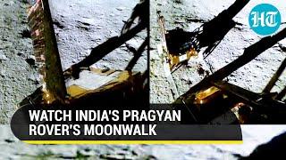 Chandrayaan-3 Indias Pragyan Rolls Down Ramp Does Moonwalk In Style ISRO Releases Video