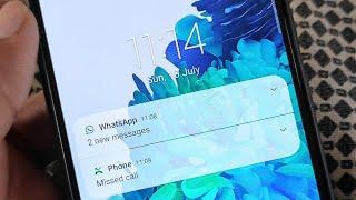 How to hide notifications on lock screen in samsung mobile  Hide messages on Lock Screen