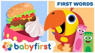 Toddler Learning Video w Color Crew & Larry Surprise Eggs  First Words & ABC for Kids  BabyFirstTV