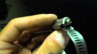 How to fix a broken hose clamp that binds when you tighten it or loosen it