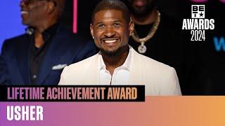 Usher Is Unfiltered & Motivated While Accepting His Lifetime Achievement Award  BET Awards 24